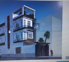 Nhà phố 3 tấm xanh