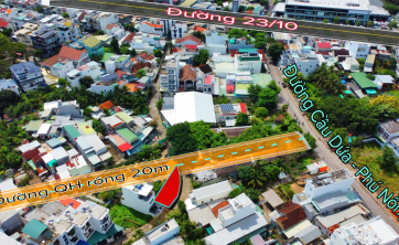 B&aacute;n l&ocirc; g&oacute;c 115.9m&sup2; tại khu vực gần KĐT Vĩnh Điềm Trung, Nha Trang