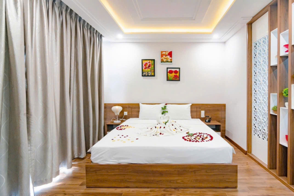 BÁN TÒA NHÀ CĂN HỘ 8 TẦNG CÓ THANG MÁY GẦN CÔNG VIÊN DÃ TƯỢNG VÀ BIỂN NHA TRANG – DIỆN TÍCH 97,5M² NGANG 5M MẶT TIỀN ĐƯỜNG 10M GỒM 12 CĂN HỘ FULL NỘI THẤT SỔ HỒNG ĐÃ HOÀN CÔNG GIÁ 23 TỶ