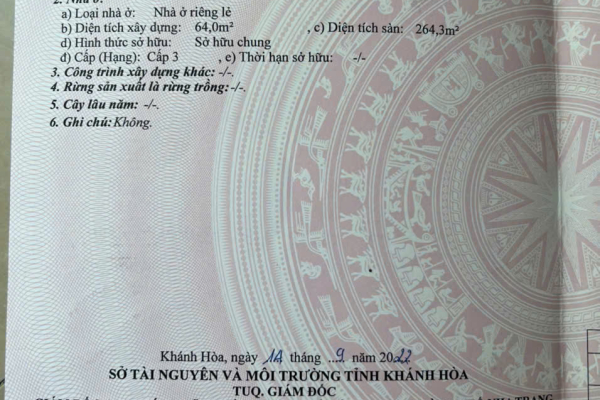 BÁN NHÀ NGUYÊN CĂN NHA TRANG – TÒA NHÀ MẶT TIỀN 58 TRẦN NHẬT DUẬT, GIÁ 13 TỶ