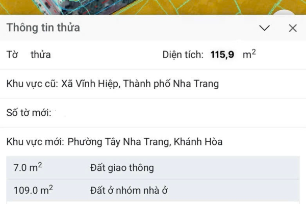 Bán lô góc 115.9m² tại khu vực gần KĐT Vĩnh Điềm Trung, Nha Trang