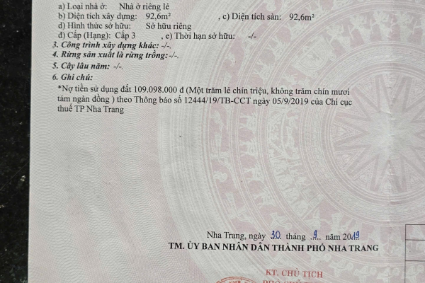 BÁN ĐẤT 2 LÔ LIỀN KỀ ĐƯỜNG LƯƠNG THẾ VINH – PHƯỚC LONG – NHA TRANG