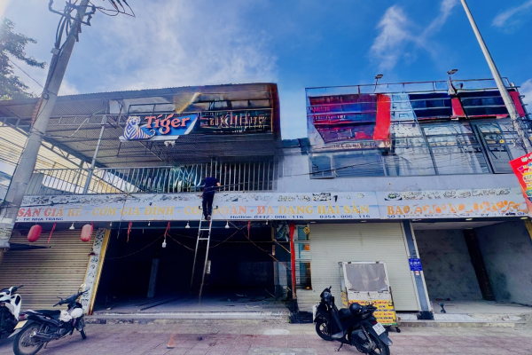 CHO THUÊ MẶT BẰNG 2 MẶT TIỀN TRƯỚC SAU KHU VĨNH NGUYÊN NHA TRANG – DIỆN TÍCH 340M² NGANG ĐẮT GIÁ 20M – CHUYÊN DOANH NHÀ HÀNG QUÁN NHẬU GIÁ 85 TRIỆU