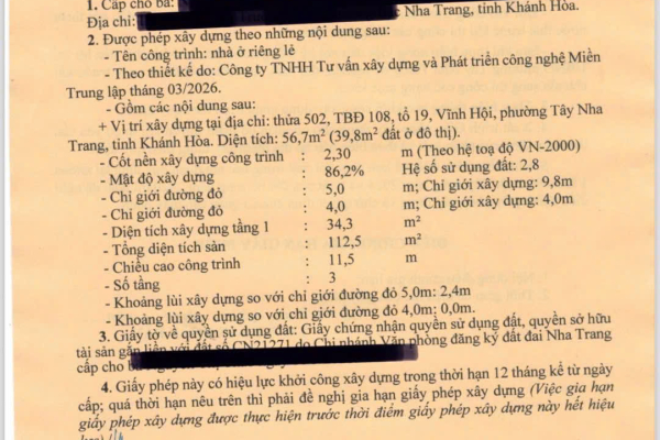 [VỊ TRÍ TRUNG TÂM] ĐẤT HẺM 85 HƯƠNG LỘ NGỌC HIỆP – CÁCH GA NHA TRANG CHỈ 1,2KM – 2,23 TỶ