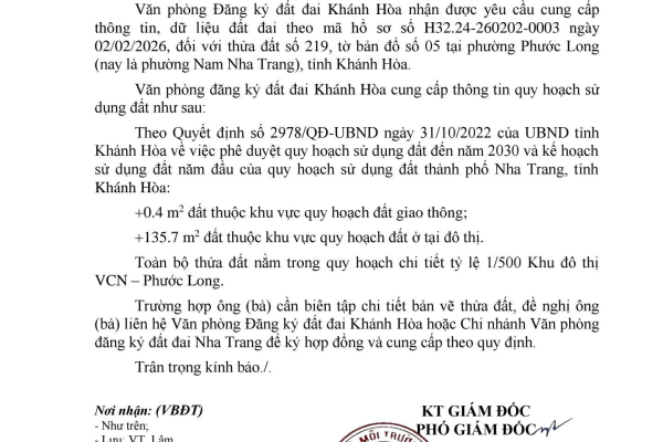 [QUỸ ĐẤT VÀNG DÒNG TIỀN] BÁN ĐẤT RỘNG 136,1M² NGAY SÁT VCN PHƯỚC LONG – XÂY DỰNG TỰ DO – THẾ ĐẤT ĐẸP VIEW SÔNG THOÁNG MÁT – GIÁ 7 TỶ 550