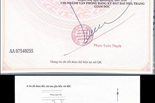 BÁN ĐẤT THỔ CƯ MẶT TIỀN ĐƯỜNG THÁI THÔNG VĨNH THÁI NHA TRANG – ĐỐI DIỆN KHU DU LỊCH NHA TRANG XƯA – PHÁP LÝ SỔ HỒNG GIÁ 37 TRIỆU/M²