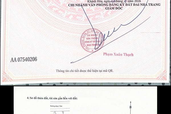 BÁN ĐẤT THỔ CƯ MẶT TIỀN ĐƯỜNG THÁI THÔNG VĨNH THÁI NHA TRANG – ĐỐI DIỆN KHU DU LỊCH NHA TRANG XƯA – PHÁP LÝ SỔ HỒNG GIÁ 37 TRIỆU/M²
