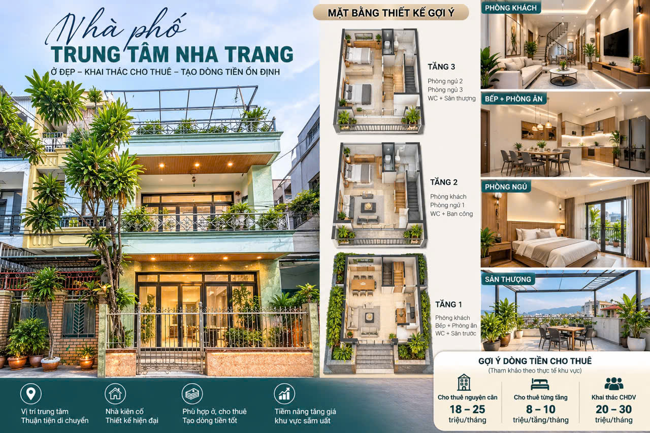 B&Aacute;N NH&Agrave; NGUY&Ecirc;N CĂN NHA TRANG &ndash; NH&Agrave; 2 TẦNG TRUNG T&Acirc;M PHƯỚC H&Ograve;A, GI&Aacute; 6,5 TỶ